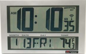 The RCMAR is a battery operated LCD Digital Clock for the DuraTime Synchronized Clock System